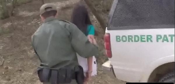 Beautiful teen abused by throbbing cock at border